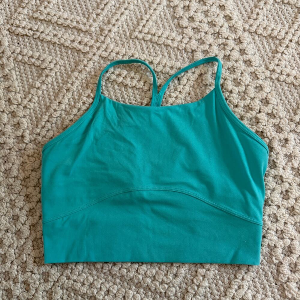 Stori Teal Racerback Sports Bra